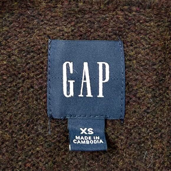 Gap Turtleneck Chocolate Brown Knit Mini Sweater Dress - Picture 7 of 8